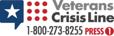 Veterans Crisis Line 1-800-273-8255 Press 1 Logo