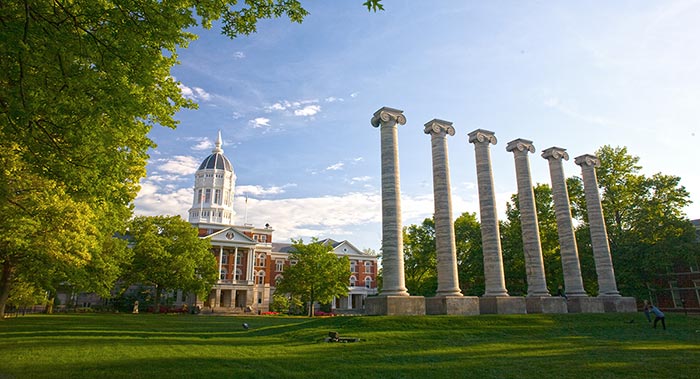 Image of Jesse columns in Columbia, Missouri