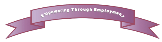 Empowering through Employment ribbon logo