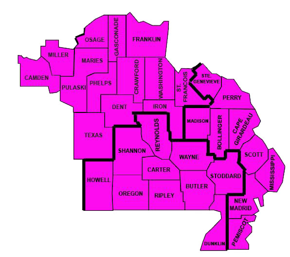 Sikeston Regional Map