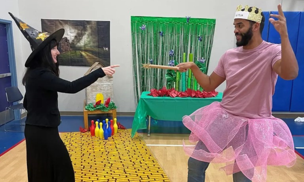 Staff at Patient Halloween Event