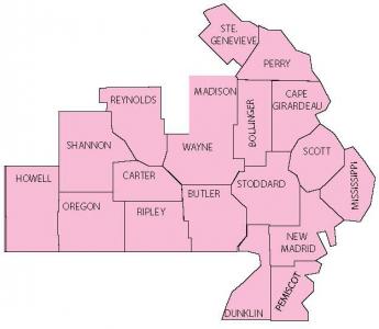 Southeast Missouri Autism Project Map