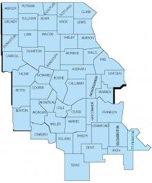 Central Missouri Autism Project Map