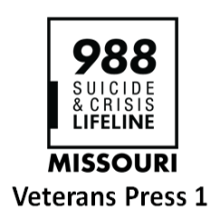 988 Suicide and Lifeline Logo with Veterans Press 1