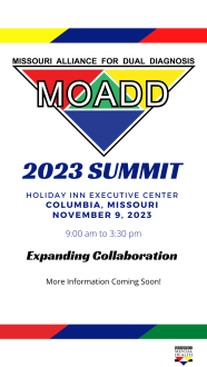 MOADD Summit - Save the Date - November 9, 2023 in Columbia Missouri