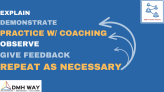 Explain, Demonstrate, Practice, Observe, Feedback, Repeat