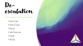 Deep Blue background for De-escalation